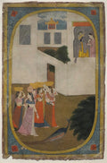 Radha and Krishna, Kangra School Pahari painting